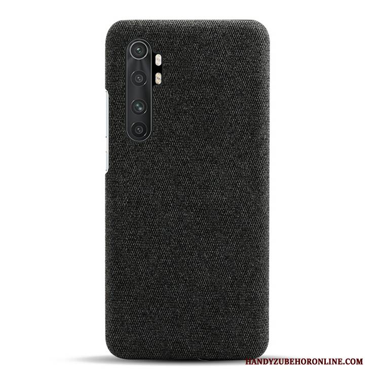 Hülle Xiaomi Mi Note 10 Lite Taschen Leinwand Grau, Case Xiaomi Mi Note 10 Lite Leder Mini Handyhüllen