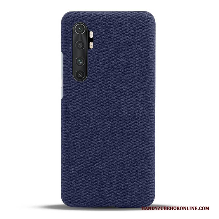 Hülle Xiaomi Mi Note 10 Lite Taschen Leinwand Grau, Case Xiaomi Mi Note 10 Lite Leder Mini Handyhüllen