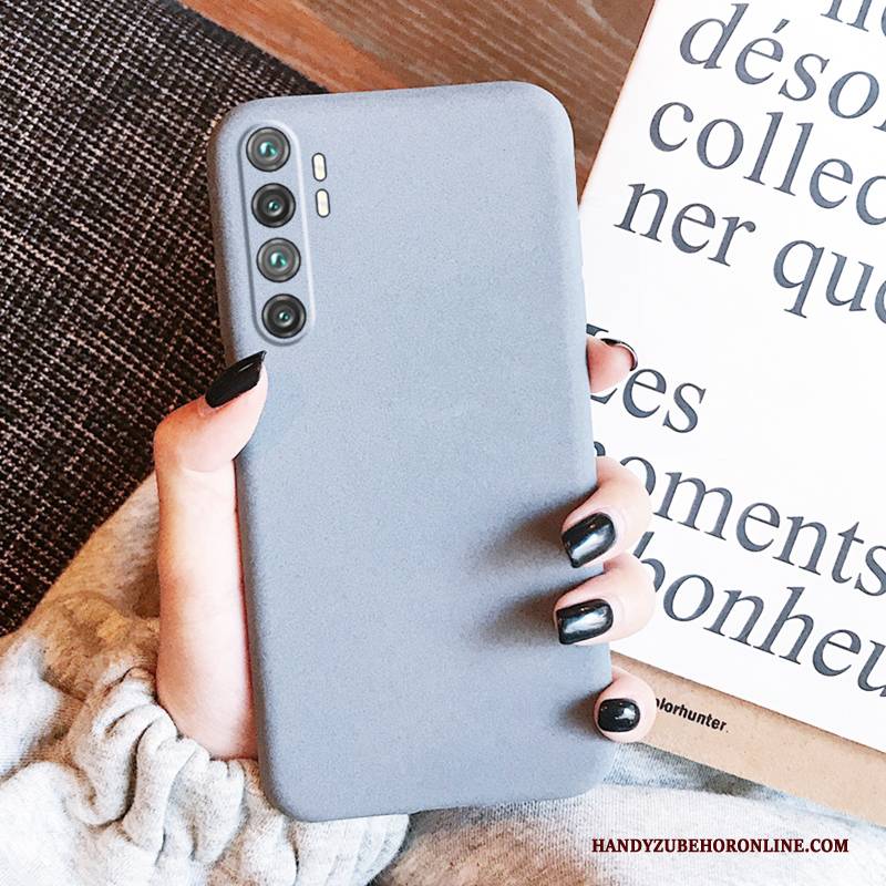 Hülle Xiaomi Mi Note 10 Lite Weiche Anti-sturz Handyhüllen, Case Xiaomi Mi Note 10 Lite Schutz Schwarz Grau