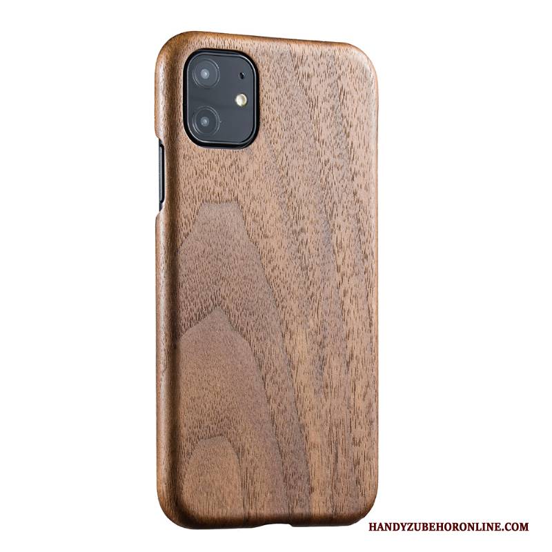 Hülle iPhone 11 Aus Holz Bambus Neu, Case iPhone 11 Schutz Schwarz Handyhüllen