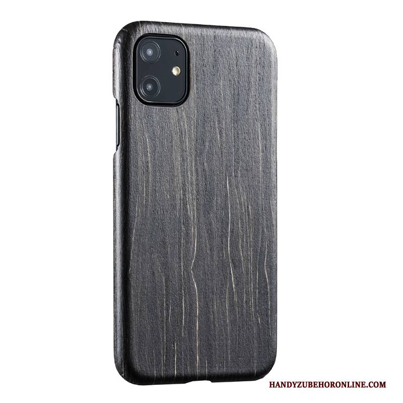 Hülle iPhone 11 Aus Holz Bambus Neu, Case iPhone 11 Schutz Schwarz Handyhüllen