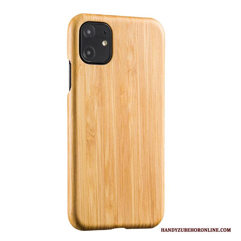 Hülle iPhone 11 Aus Holz Bambus Neu, Case iPhone 11 Schutz Schwarz Handyhüllen