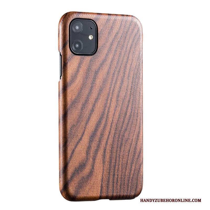 Hülle iPhone 11 Aus Holz Bambus Neu, Case iPhone 11 Schutz Schwarz Handyhüllen