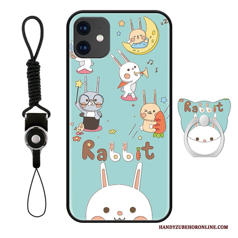 Hülle iPhone 11 Karikatur Katzen Frisch, Case iPhone 11 Schutz Handyhüllen Blau