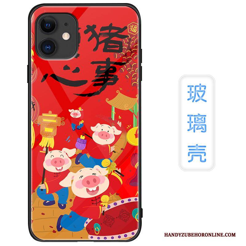 Hülle iPhone 11 Kreativ Chinesische Art Neu, Case iPhone 11 Taschen Gelb Persönlichkeit