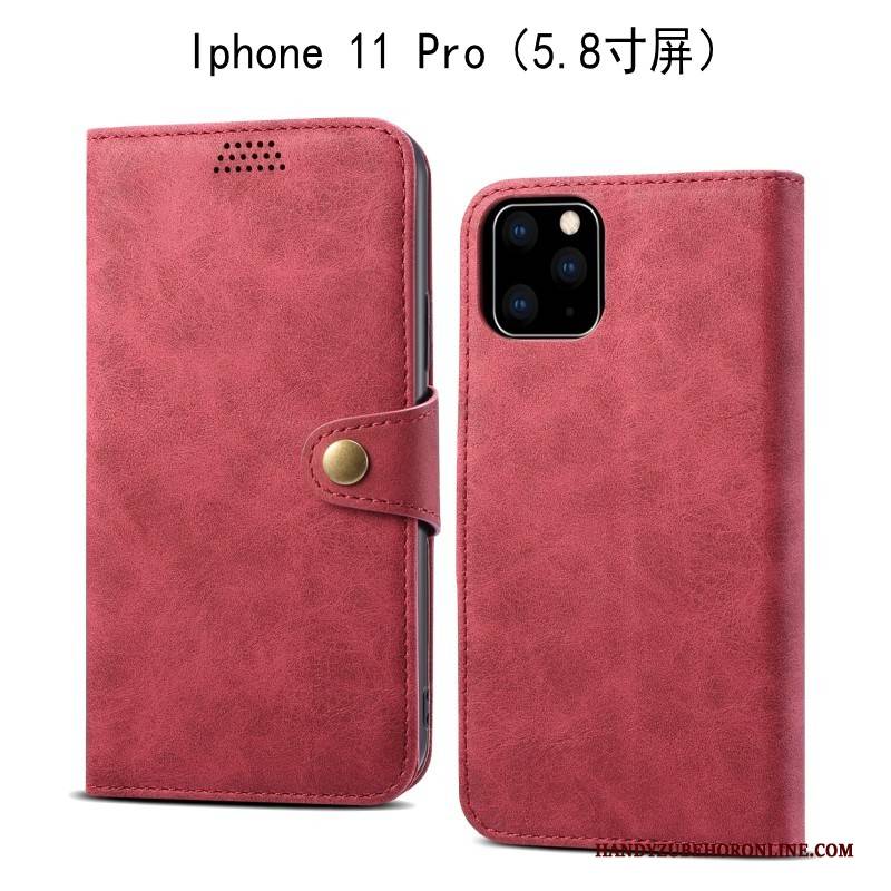 Hülle iPhone 11 Pro Folio Handyhüllen Grau, Case iPhone 11 Pro Weiche Anti-sturz