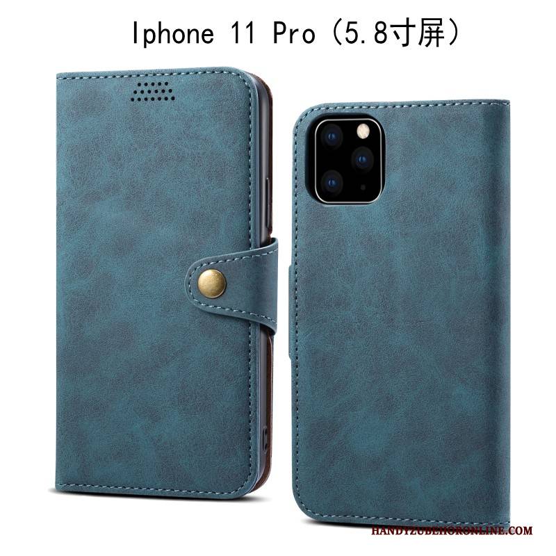 Hülle iPhone 11 Pro Folio Handyhüllen Grau, Case iPhone 11 Pro Weiche Anti-sturz