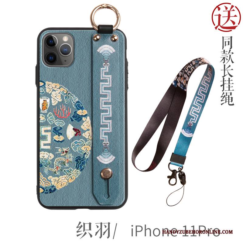 Hülle iPhone 11 Pro Halterung Schwer Handyhüllen, Case iPhone 11 Pro Kreativ Chinesische Art Schlank