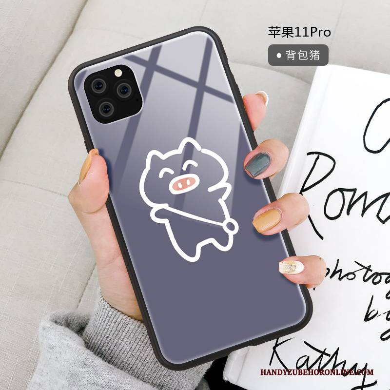 Hülle iPhone 11 Pro Karikatur Spiegel Anti-sturz, Case iPhone 11 Pro Silikon Trendmarke Neu