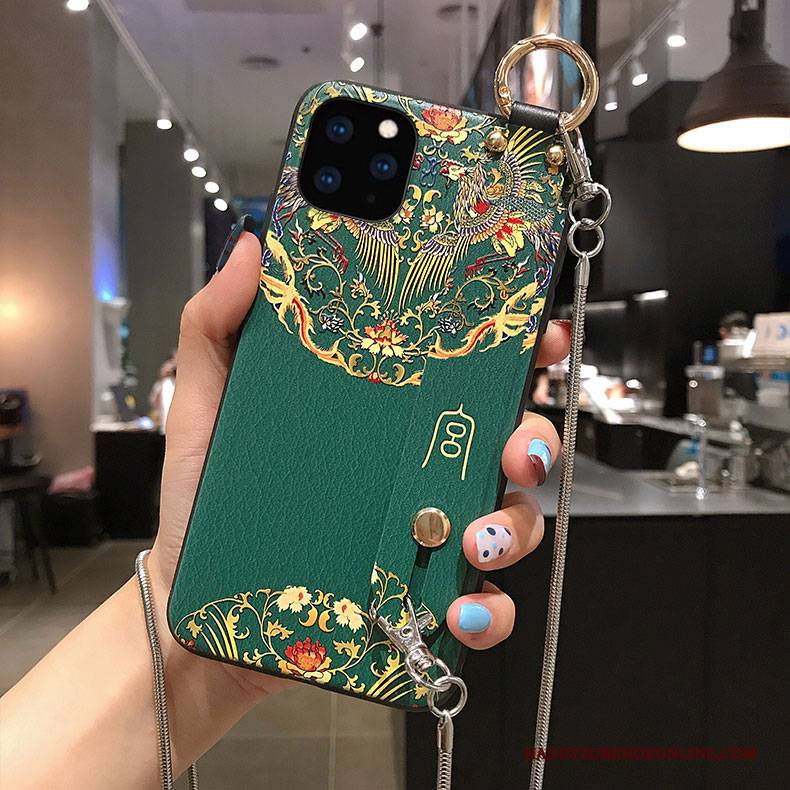 Hülle iPhone 11 Pro Max Halterung Quaste Rot, Case iPhone 11 Pro Max Kreativ Handyhüllen Persönlichkeit