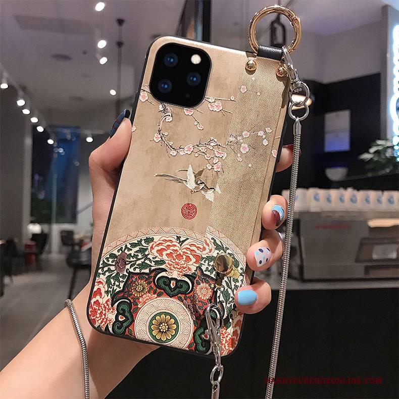 Hülle iPhone 11 Pro Max Halterung Quaste Rot, Case iPhone 11 Pro Max Kreativ Handyhüllen Persönlichkeit