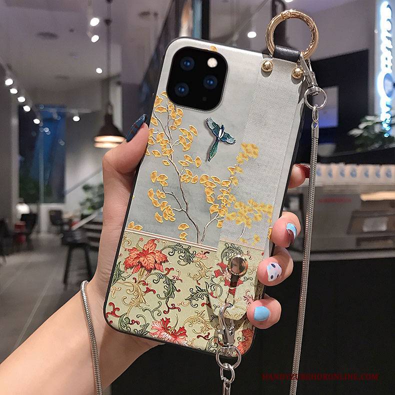 Hülle iPhone 11 Pro Max Halterung Quaste Rot, Case iPhone 11 Pro Max Kreativ Handyhüllen Persönlichkeit