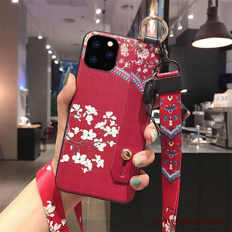 Hülle iPhone 11 Pro Max Halterung Quaste Rot, Case iPhone 11 Pro Max Kreativ Handyhüllen Persönlichkeit