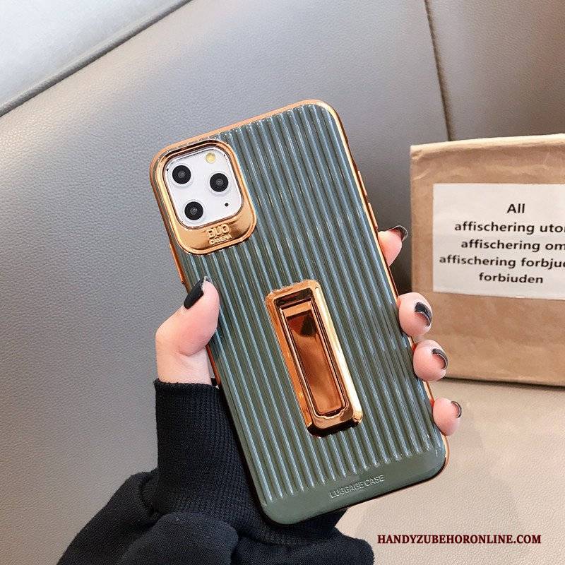 Hülle iPhone 11 Pro Max Halterung Überzug Grün, Case iPhone 11 Pro Max Weiche Handyhüllen Einfach