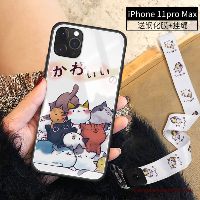 Hülle iPhone 11 Pro Max Karikatur Handyhüllen Anti-sturz, Case iPhone 11 Pro Max Kreativ Nette Liebhaber