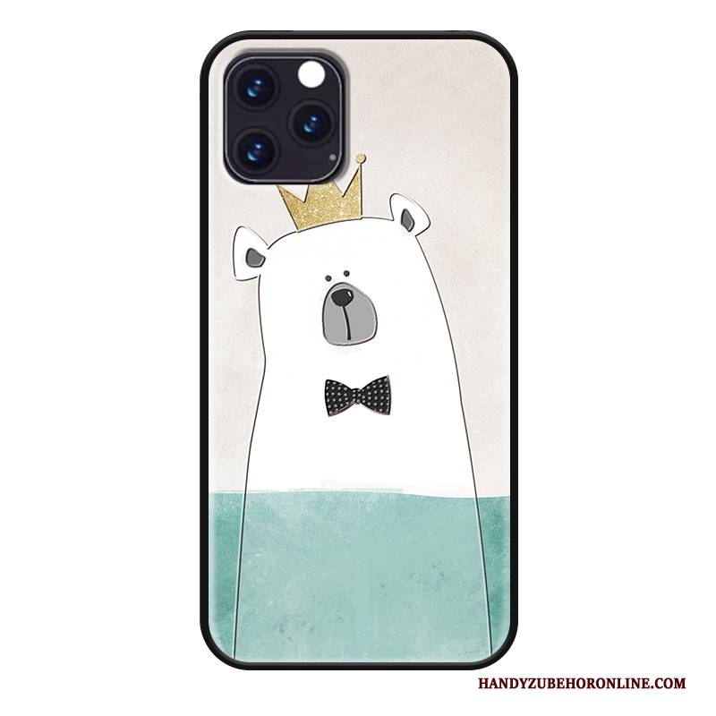 Hülle iPhone 11 Pro Max Karikatur Liebhaber Grün, Case iPhone 11 Pro Max Silikon Handyhüllen Nette