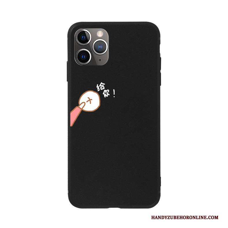 Hülle iPhone 11 Pro Max Kreativ Handyhüllen Einfach, Case iPhone 11 Pro Max Schutz Schwarz Liebhaber