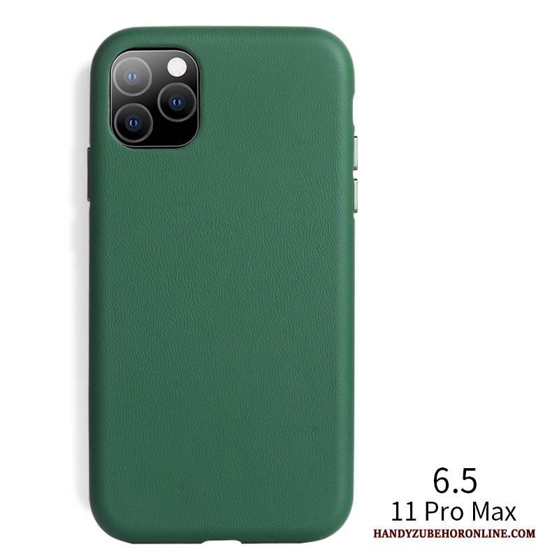 Hülle iPhone 11 Pro Max Leder Dünne Business, Case iPhone 11 Pro Max Schutz Trendmarke Neu