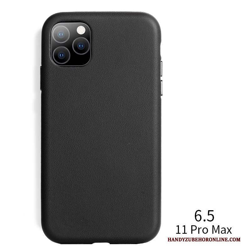 Hülle iPhone 11 Pro Max Leder Dünne Business, Case iPhone 11 Pro Max Schutz Trendmarke Neu