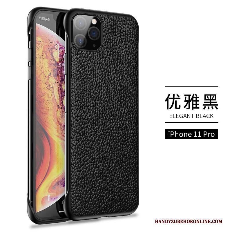 Hülle iPhone 11 Pro Max Leder Grün Neu, Case iPhone 11 Pro Max Schutz Handyhüllen Anti-sturz