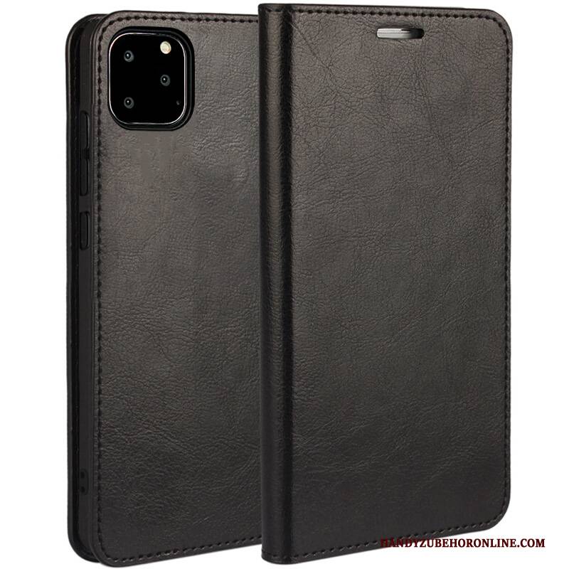 Hülle iPhone 11 Pro Max Leder Neu Anti-sturz, Case iPhone 11 Pro Max Folio Handyhüllen