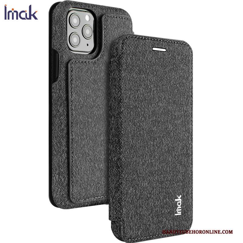 Hülle iPhone 11 Pro Max Lederhülle Magnetismus Doppelnutzen, Case iPhone 11 Pro Max Folio Handyhüllen Grün