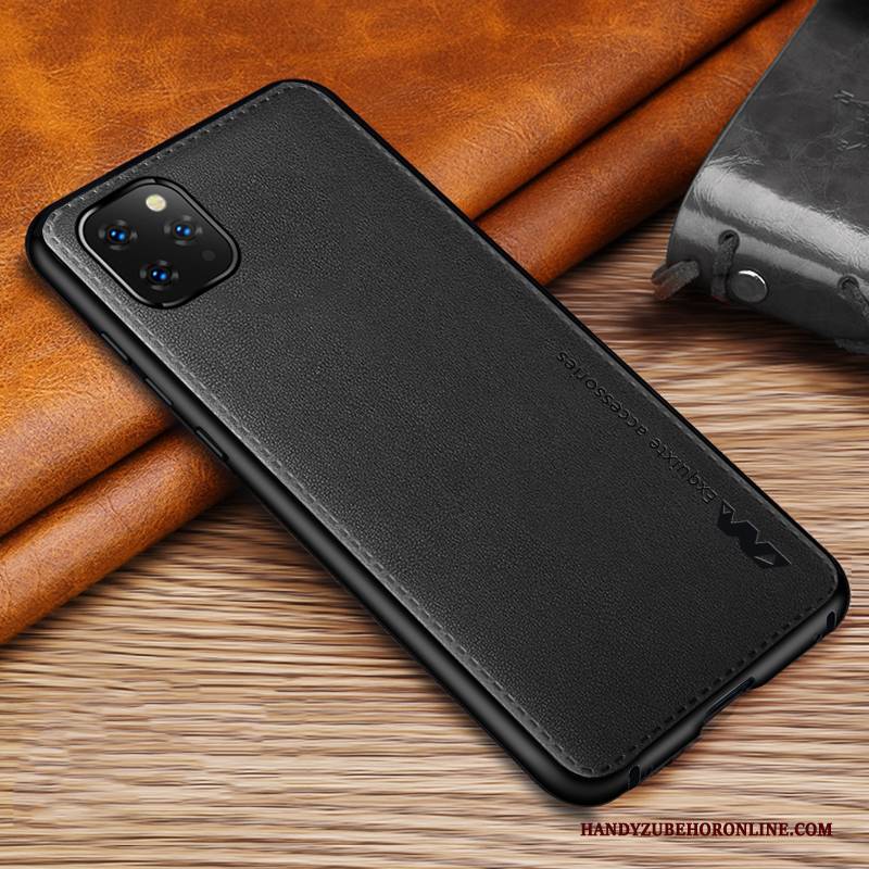 Hülle iPhone 11 Pro Max Lederhülle Qualität Unsichtbar, Case iPhone 11 Pro Max Leder Magnetismus Schlank