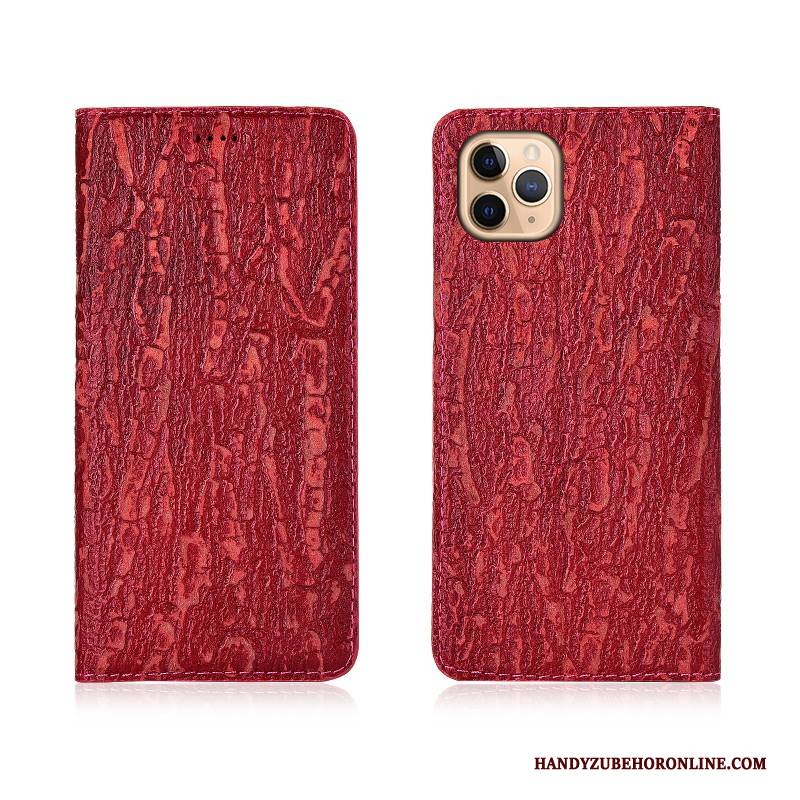 Hülle iPhone 11 Pro Max Lederhülle Rot Bäume, Case iPhone 11 Pro Max Silikon Handyhüllen Anti-sturz