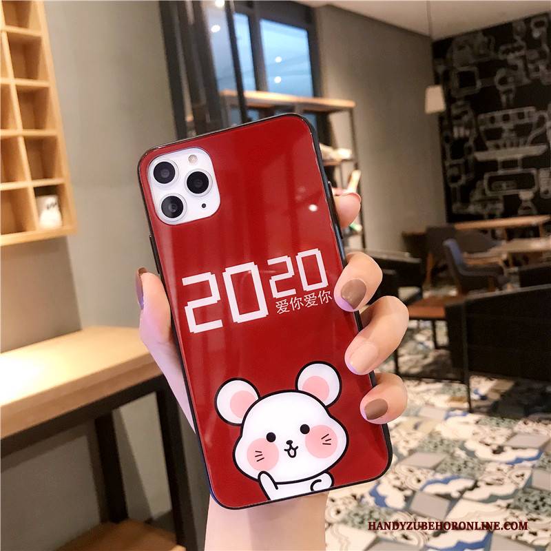 Hülle iPhone 11 Pro Max Ratte Handyhüllen, Case iPhone 11 Pro Max Rot Liebhaber