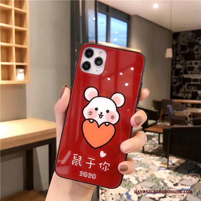 Hülle iPhone 11 Pro Max Ratte Handyhüllen, Case iPhone 11 Pro Max Rot Liebhaber