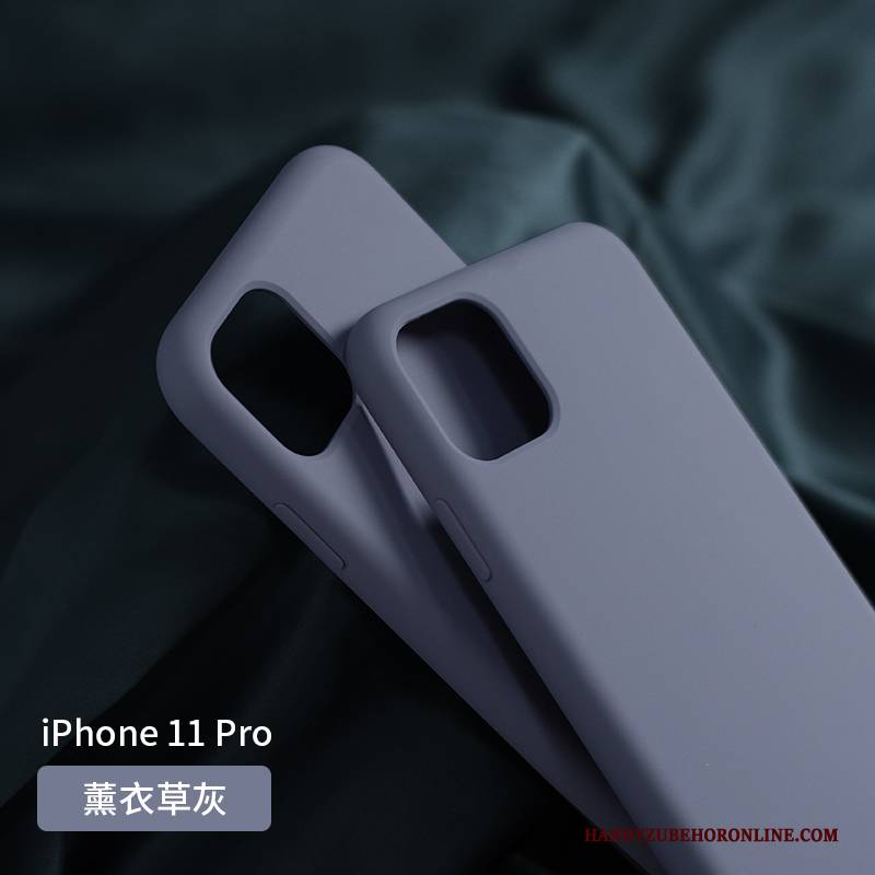 Hülle iPhone 11 Pro Max Silikon Anti-sturz Neu, Case iPhone 11 Pro Max Schutz Handyhüllen Lila