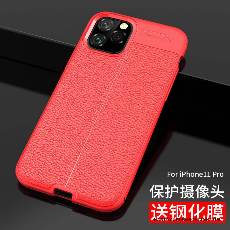 Hülle iPhone 11 Pro Max Silikon Handyhüllen Persönlichkeit, Case iPhone 11 Pro Max Trendmarke Rot