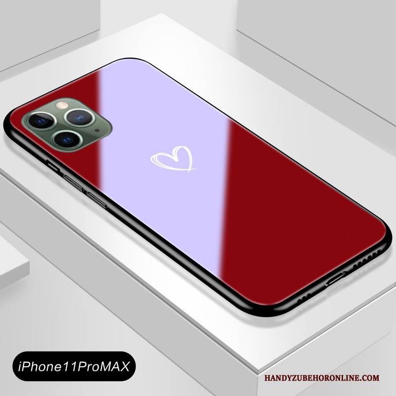 Hülle iPhone 11 Pro Max Taschen Liebe Liebhaber, Case iPhone 11 Pro Max Persönlichkeit Spiegel