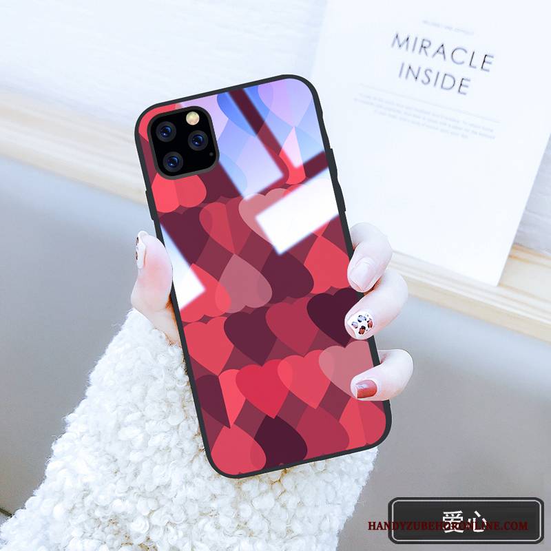 Hülle iPhone 11 Pro Max Taschen Wind Grün, Case iPhone 11 Pro Max Kreativ High-end Glas