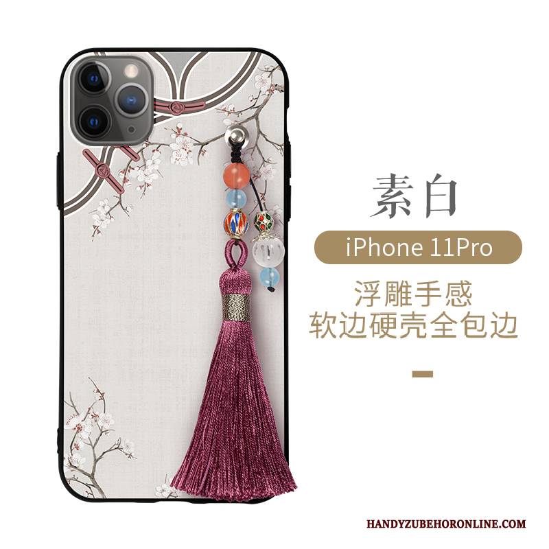 Hülle iPhone 11 Pro Taschen Chinesische Art Palast, Case iPhone 11 Pro Kreativ Schlank Wind