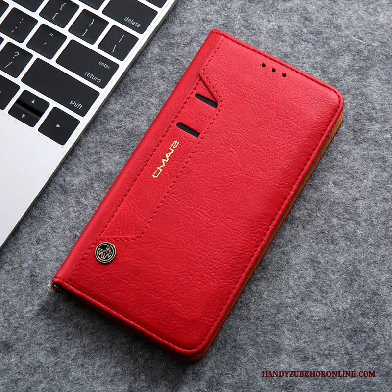 Hülle iPhone 11 Pro Taschen Karte Rot, Case iPhone 11 Pro Geldbörse Handyhüllen Anti-sturz