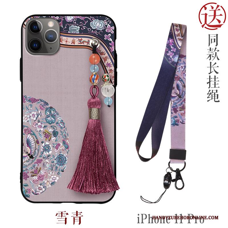 Hülle iPhone 11 Pro Taschen Rosa Persönlichkeit, Case iPhone 11 Pro Kreativ Wind Handyhüllen