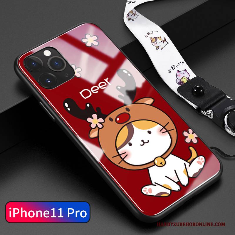 Hülle iPhone 11 Pro Taschen Schlank Handyhüllen, Case iPhone 11 Pro Karikatur Netto Rot Neu