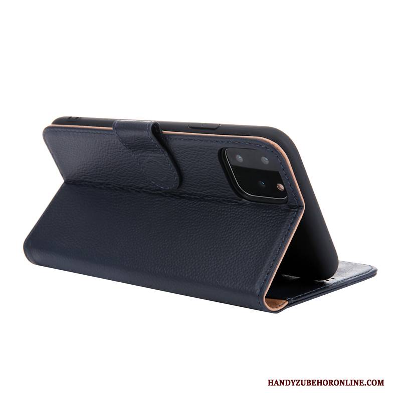 Hülle iPhone 11 Pro Taschen Schnalle Handyhüllen, Case iPhone 11 Pro Geldbörse High-end Schwarz