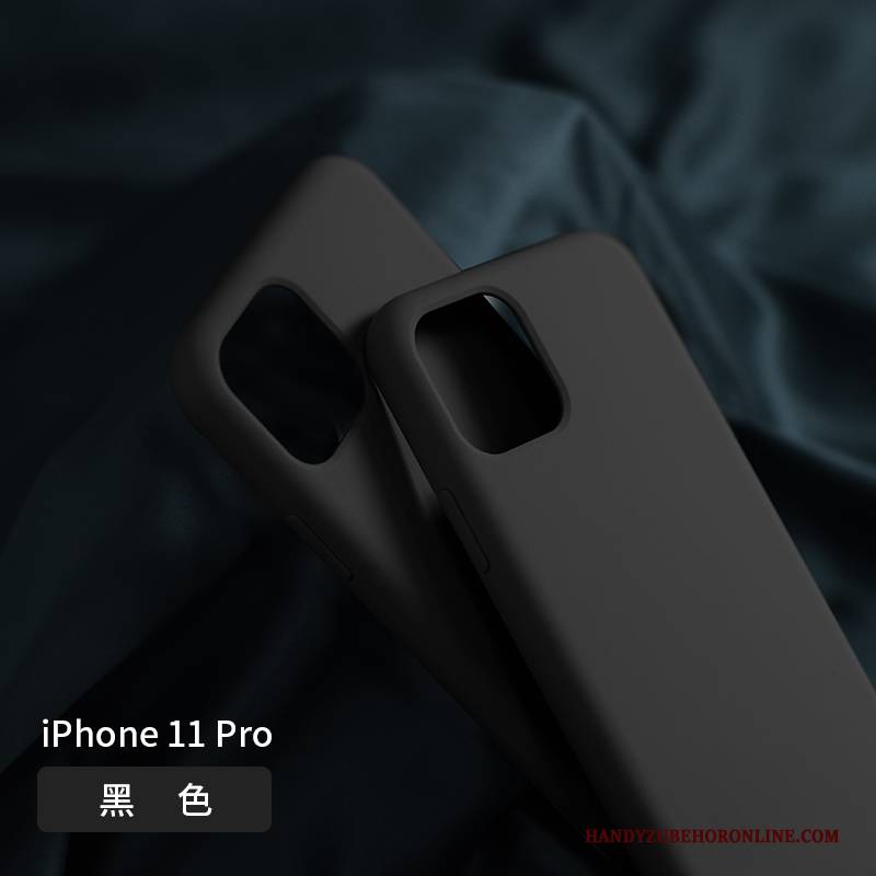 Hülle iPhone 11 Pro Weiche Dunkelgrün Lila, Case iPhone 11 Pro Taschen Handyhüllen Netto Rot