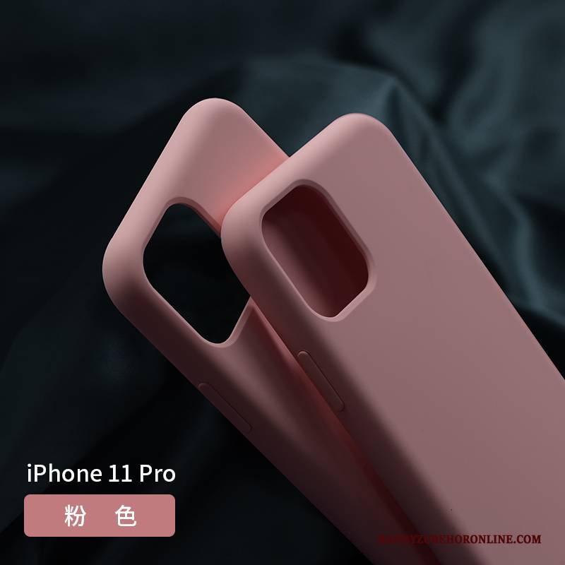 Hülle iPhone 11 Pro Weiche Dunkelgrün Lila, Case iPhone 11 Pro Taschen Handyhüllen Netto Rot