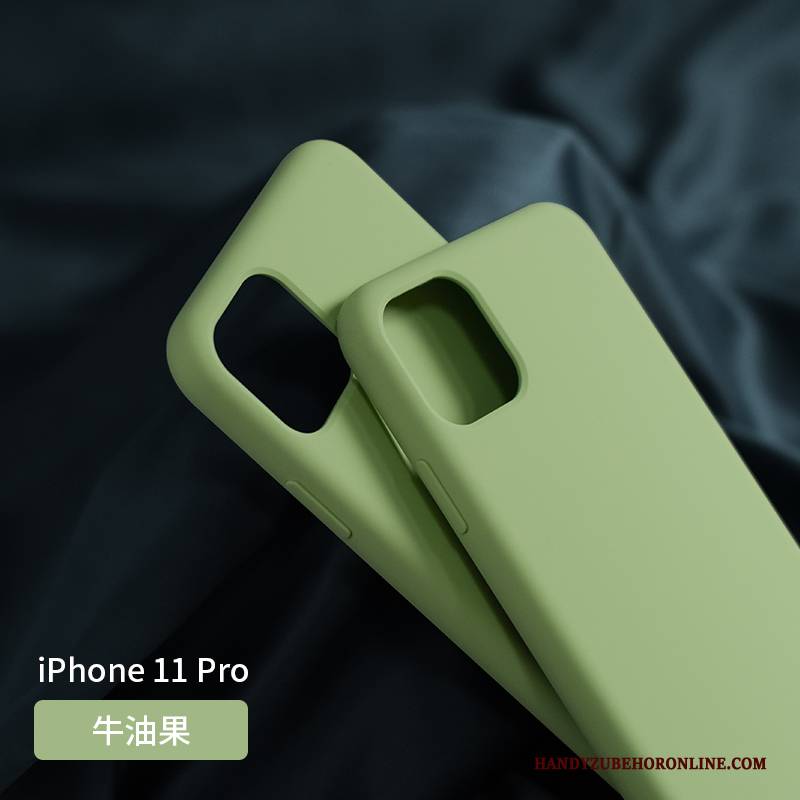 Hülle iPhone 11 Pro Weiche Dunkelgrün Lila, Case iPhone 11 Pro Taschen Handyhüllen Netto Rot