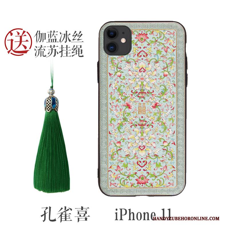 Hülle iPhone 11 Prägung Handyhüllen Neu, Case iPhone 11 Taschen Chinesische Art Persönlichkeit