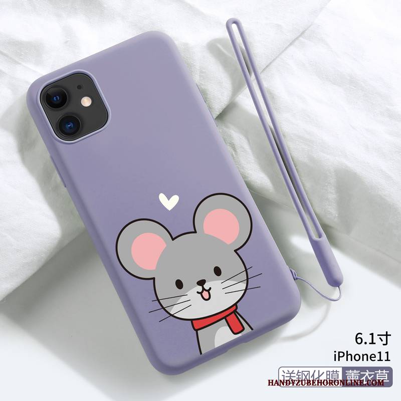 Hülle iPhone 11 Schutz Schlank Hängende Verzierungen, Case iPhone 11 Karikatur Handyhüllen Anti-sturz