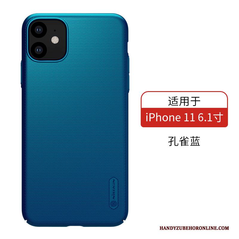 Hülle iPhone 11 Schwer Nubuck, Case iPhone 11 Blau Handyhüllen