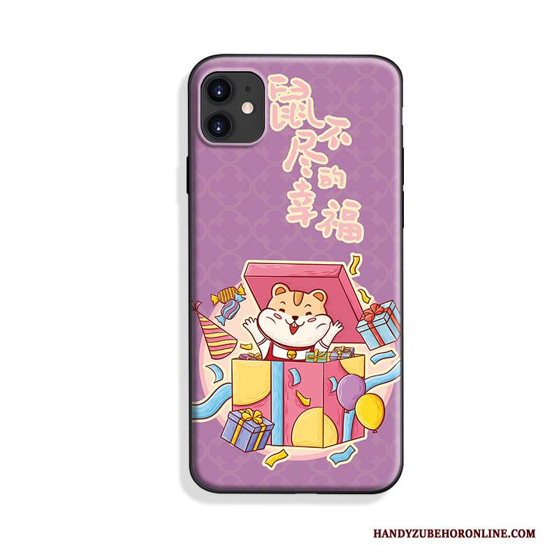 Hülle iPhone 11 Silikon Chinesische Art Nubuck, Case iPhone 11 Weiche Persönlichkeit Trendmarke