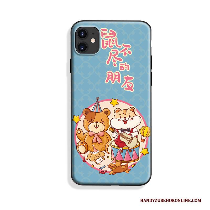 Hülle iPhone 11 Silikon Chinesische Art Nubuck, Case iPhone 11 Weiche Persönlichkeit Trendmarke