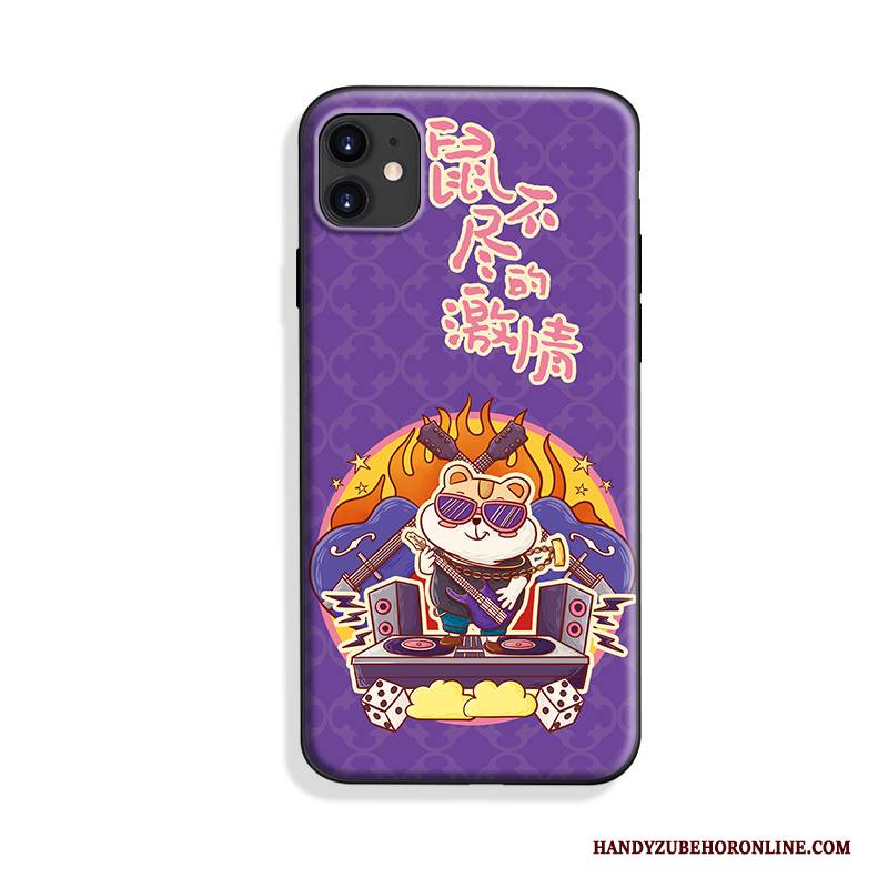 Hülle iPhone 11 Silikon Chinesische Art Nubuck, Case iPhone 11 Weiche Persönlichkeit Trendmarke