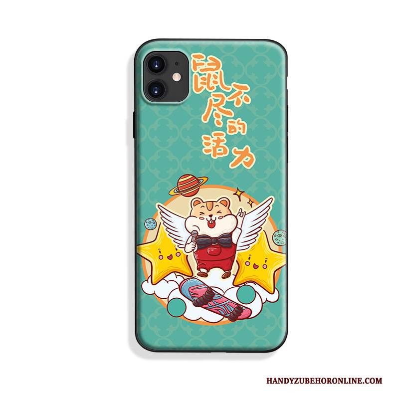 Hülle iPhone 11 Silikon Chinesische Art Nubuck, Case iPhone 11 Weiche Persönlichkeit Trendmarke