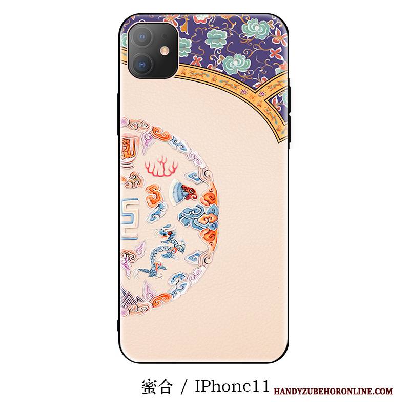 Hülle iPhone 11 Taschen Neu Chinesische Art, Case iPhone 11 Silikon Persönlichkeit Anti-sturz